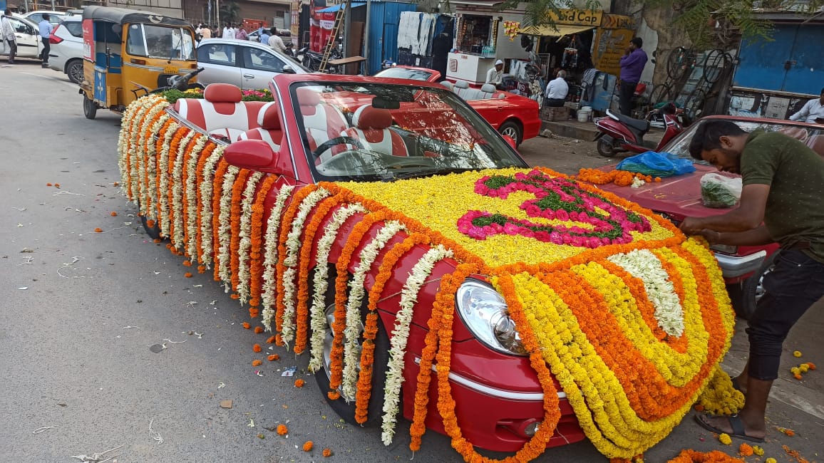 Wedding car rental by Vijayawada car travels